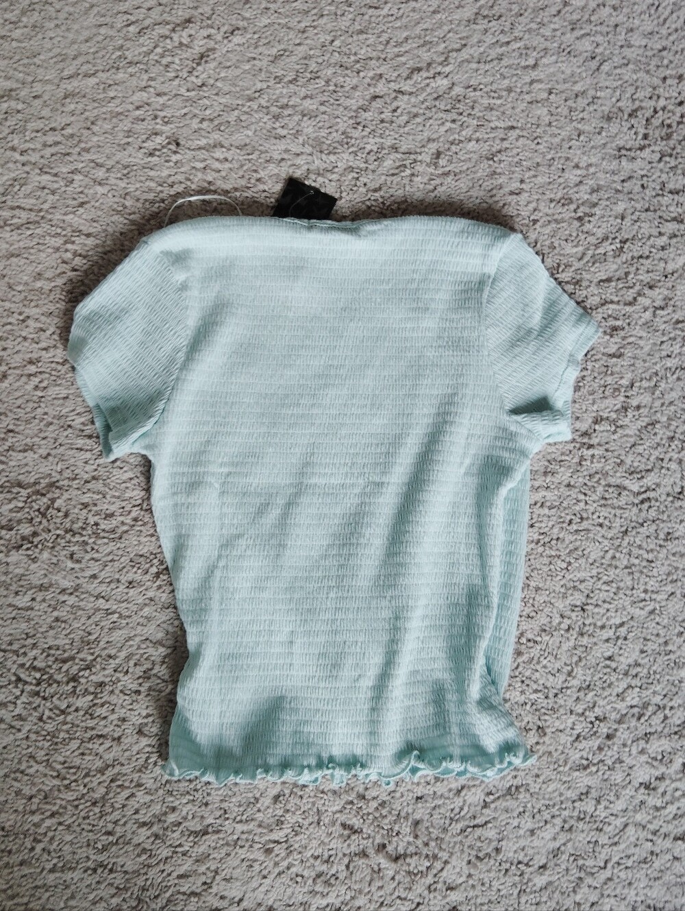 Paper Crane Pastel Blue Wrap Top - Picture 3 of 6
